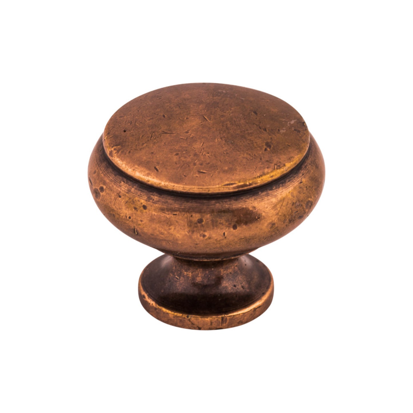 TOP KNOBS M209 Cumberland 1 1/4" Diameter Round Knob - Old English Copper