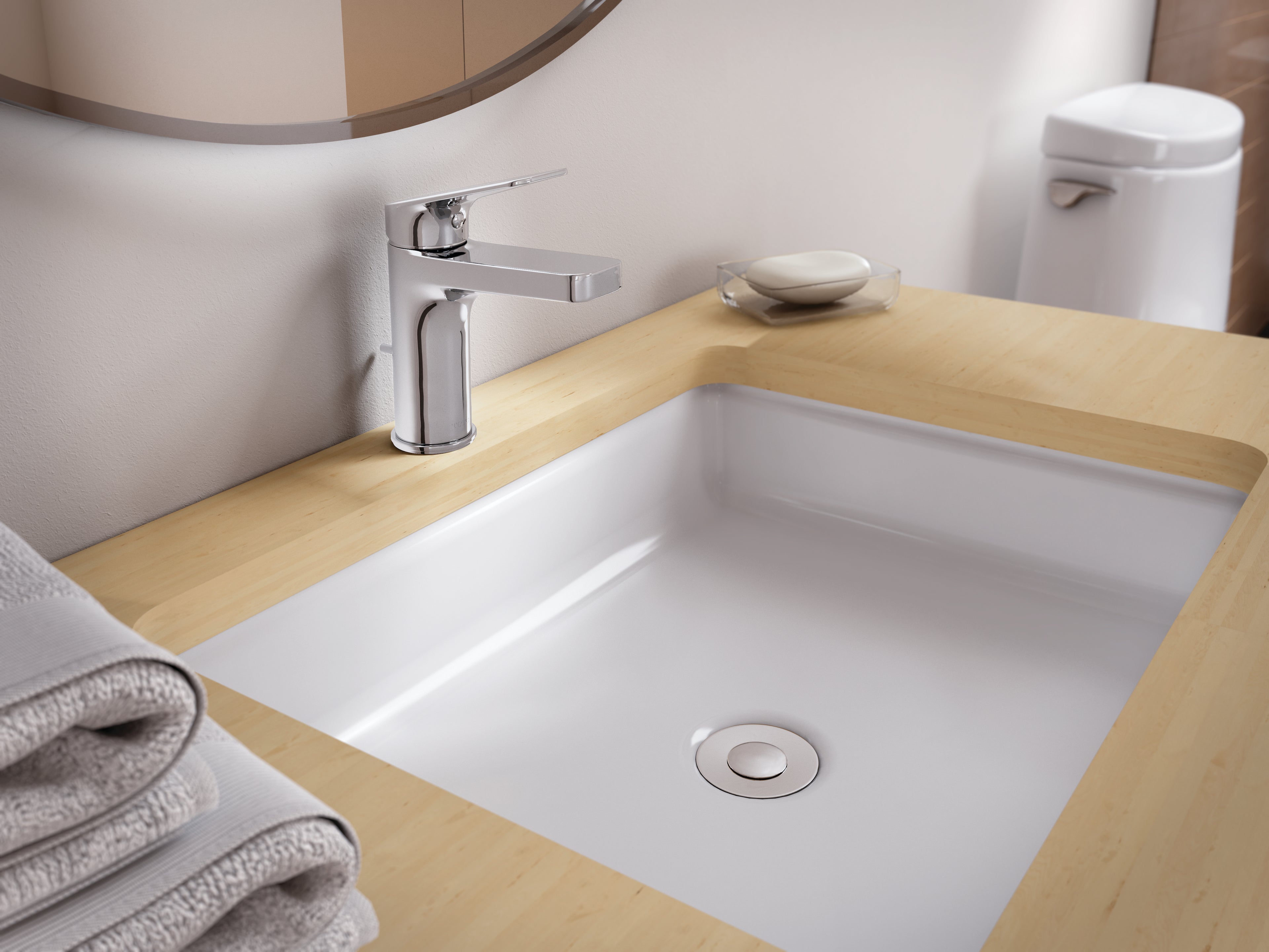 TOTO TL363SD12R#CP Oberon S Single Handle 1.2 Gpm High-Efficiency Bathroom Sink Faucet - Polished Chrome