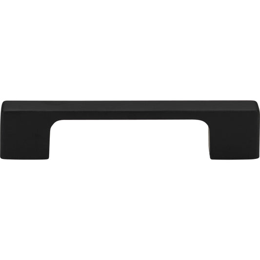 ATLAS A836-BL Thin Square 3 3/4" Center to Center Bar Pull - Matte Black