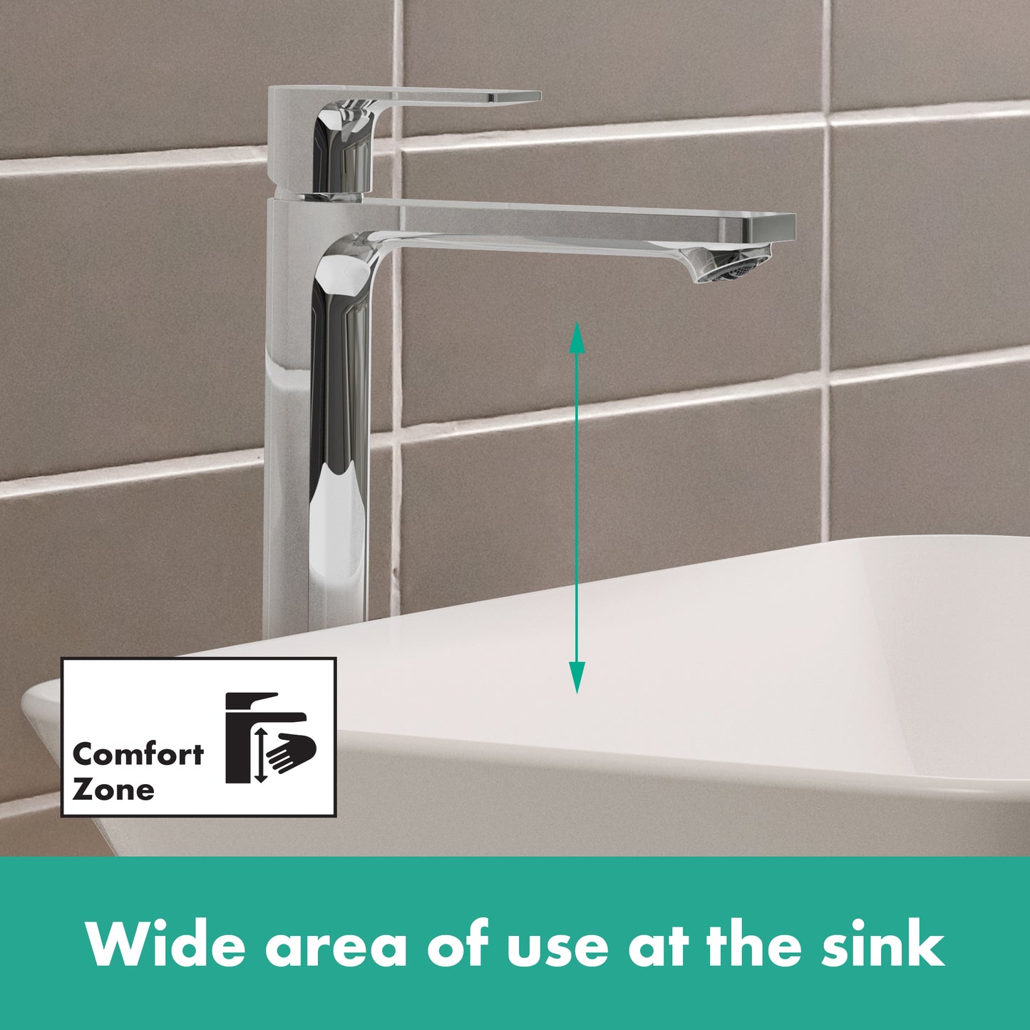 HANSGROHE 72564001 Rebris E Single-Hole Faucet 240, 1.2 GPM - Chrome