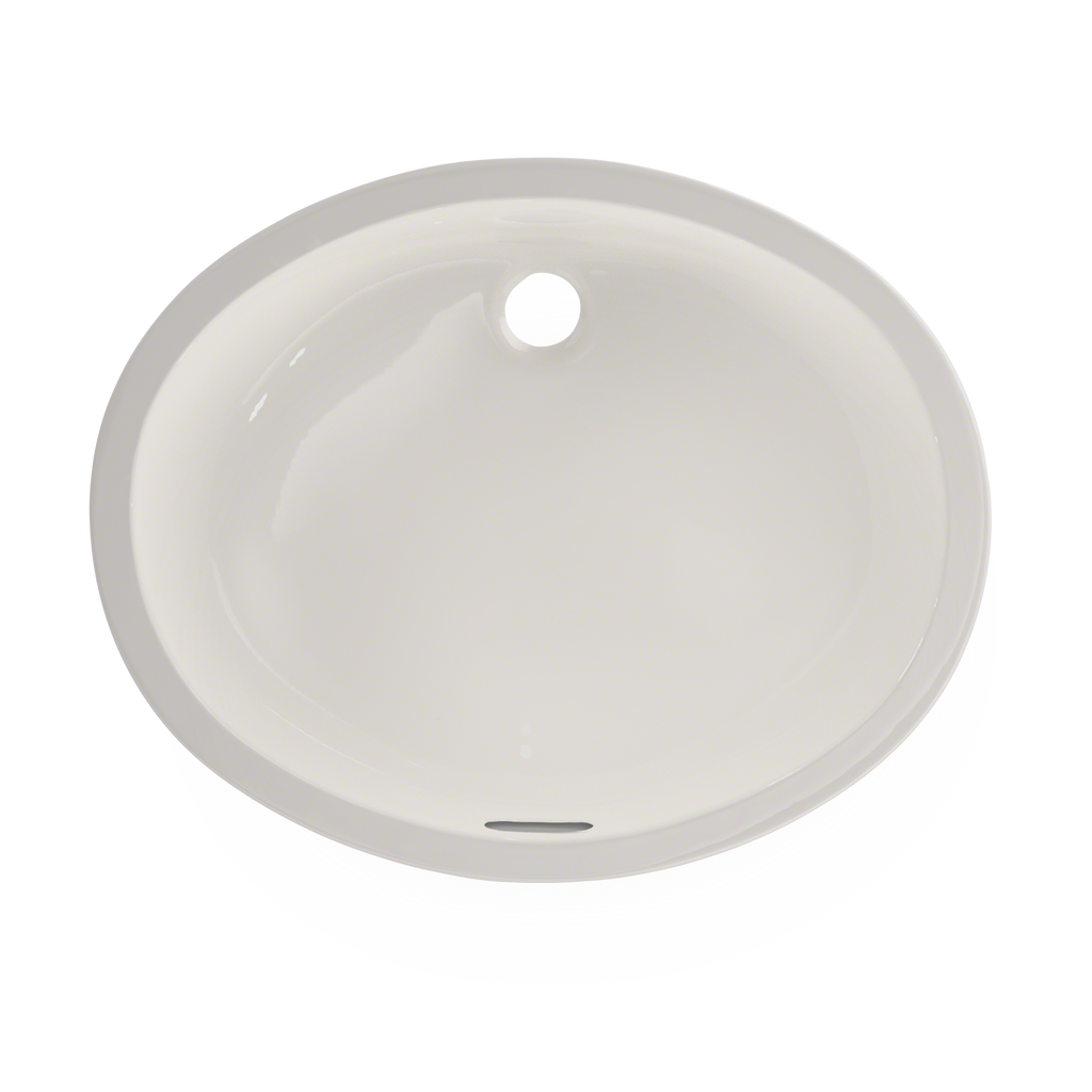 TOTO LT597G#11 Dantesca Oval Undermount Bathroom Sink With Cefiontect - Colonial White