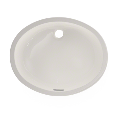 TOTO LT597G#11 Dantesca Oval Undermount Bathroom Sink With Cefiontect - Colonial White