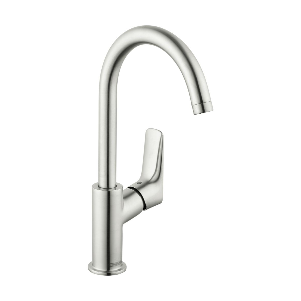 HANSGROHE 71130821 Logis Single-Hole Faucet 210 with Swivel Spout and Pop-Up Drain, 1.2 GPM - Brushed Nickel
