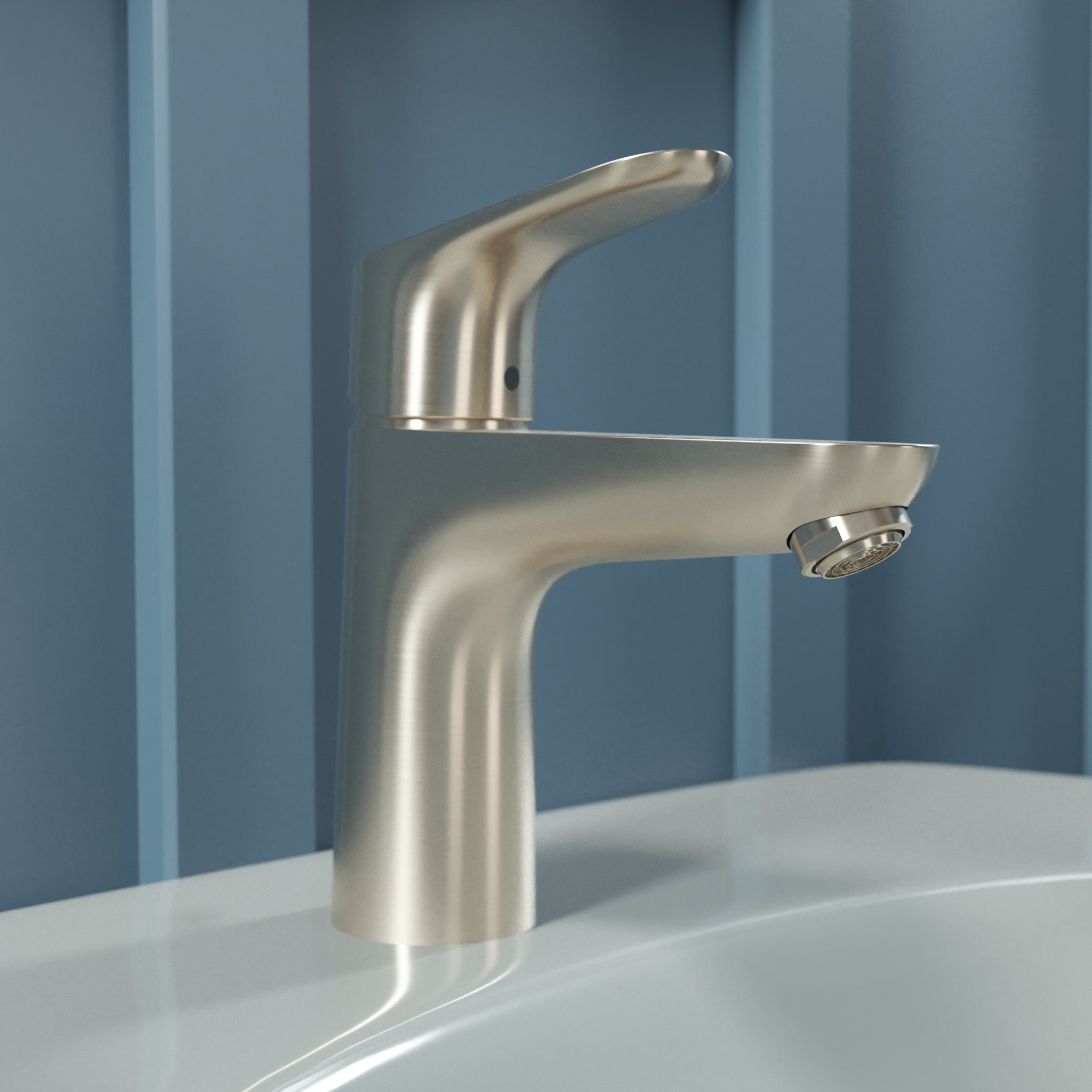 HANSGROHE 04371820 Focus Single-Hole Faucet 100 with Pop-Up Drain, 1.2 GPM - Brushed Nickel