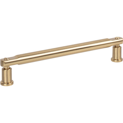 ATLAS A984-WB Everitt 6 5/16" Center to Center Bar Pull - Warm Brass