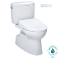 TOTO MW4744726CEFG#01 Washlet+ Vespin Ii Two-Piece Elongated 1.28 Gpf Toilet And Washlet+ S7 Contemporary Bidet Seat - Cotton White