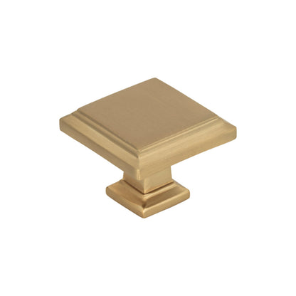 ATLAS 289-CM Sutton Place 1 1/4" Length Square Knob - Champagne