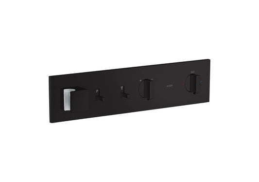 AXOR ShowerComposition Thermostatic Module Trim for 2 Functions in Matte Black