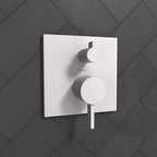 HANSGROHE 15862701 Ecostat Pressure Balance Trim Square with Diverter - Matte White