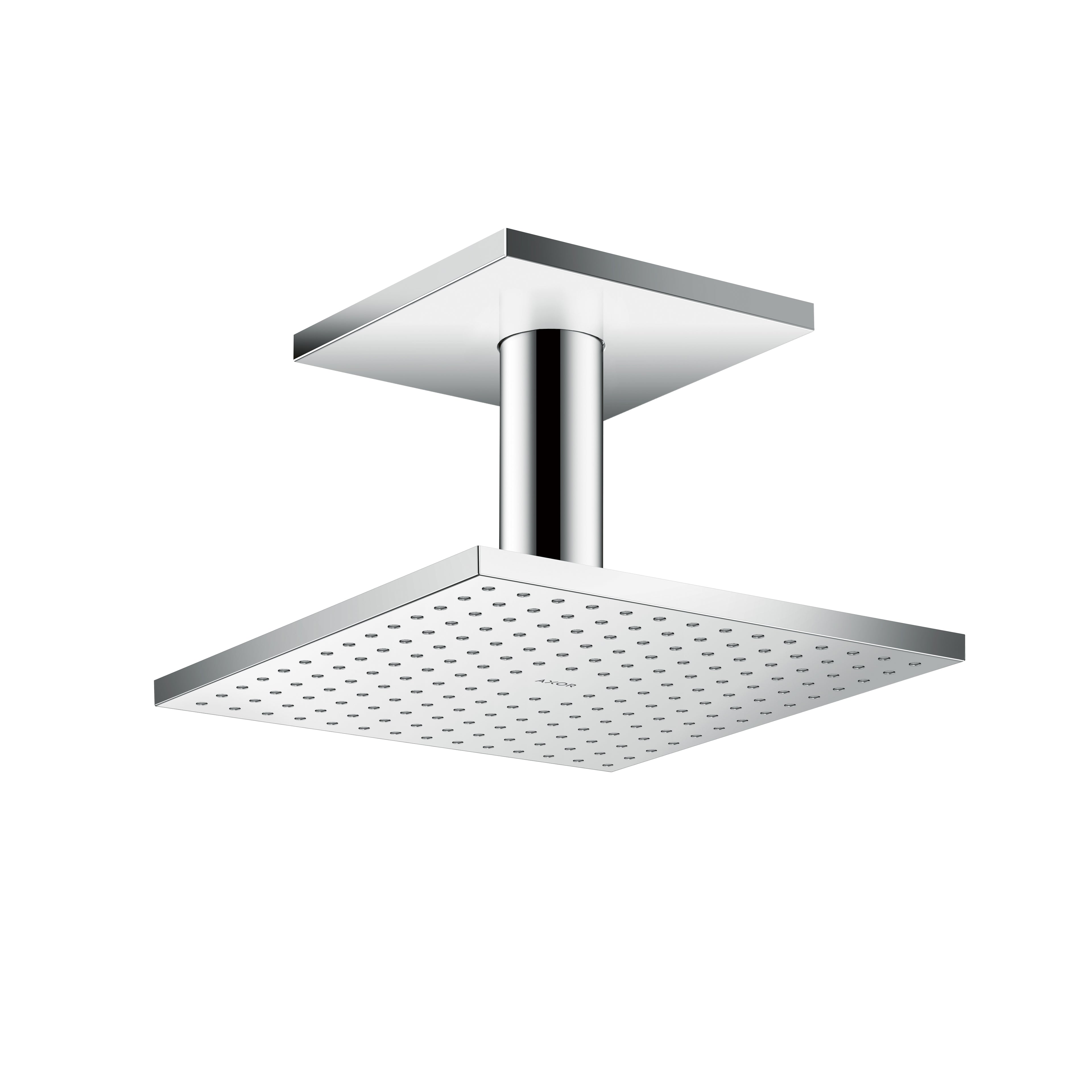 AXOR 35319001 ShowerSolutions Showerhead 250 Square 2-Jet Ceiling Connection, 1.75 GPM - Chrome