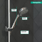 HANSGROHE 04072000 Croma 100 Classic Handshower 3-Jet, 2.5 GPM - Chrome