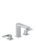 HANSGROHE 74527001 Metropol Widespread Faucet 110 with Loop Handles and Pop-Up Drain, 0.5 GPM - Chrome