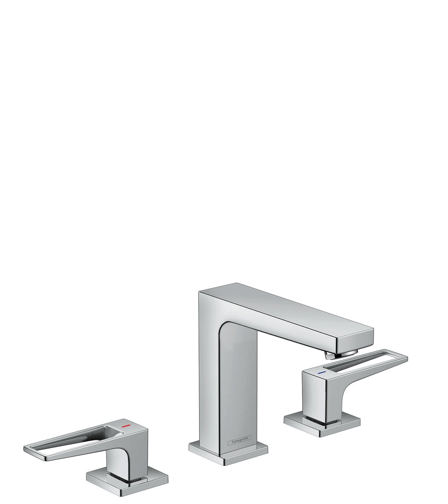HANSGROHE 74527001 Metropol Widespread Faucet 110 with Loop Handles and Pop-Up Drain, 0.5 GPM - Chrome