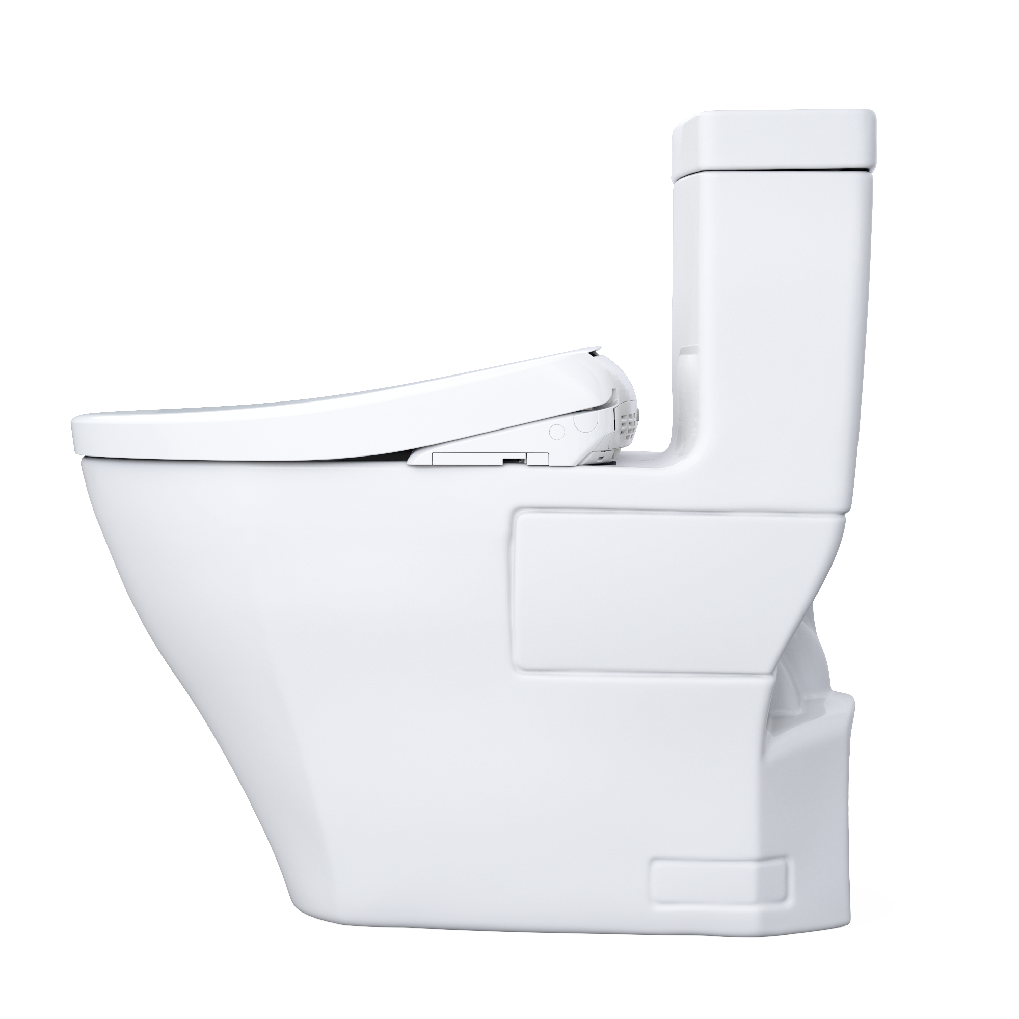 TOTO MW6244736CEFGA#01 Washlet+ Legato One-Piece Elongated 1.28 Gpf Toilet With Auto Flush S7A Contemporary Bidet Seat - Cotton White