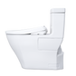 TOTO MW6244726CEFGA#01 WASHLET+ Legato One-Piece Elongated 1.28 GPF Toilet with Auto Flush S7 Contemporary Bidet Seat , Cotton White