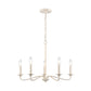 ELK SHOWROOM EC89686/5 Quinn 24'' Wide 5-Light Chandelier - Antique White