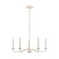 ELK SHOWROOM EC89686/5 Quinn 24'' Wide 5-Light Chandelier - Antique White