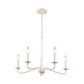 ELK SHOWROOM EC89686/5 Quinn 24'' Wide 5-Light Chandelier - Antique White