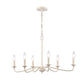 ELK SHOWROOM EC89688/6 Quinn 30'' Wide 6-Light Chandelier - Antique White