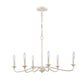 ELK SHOWROOM EC89688/6 Quinn 30'' Wide 6-Light Chandelier - Antique White