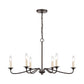 ELK SHOWROOM EC89689/6 Quinn 30'' Wide 6-Light Chandelier - Old Bronze