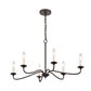 ELK SHOWROOM EC89689/6 Quinn 30'' Wide 6-Light Chandelier - Old Bronze