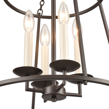 ELK SHOWROOM EC89694/4 Joanie 17.25'' Wide 4-Light Pendant - Old Bronze