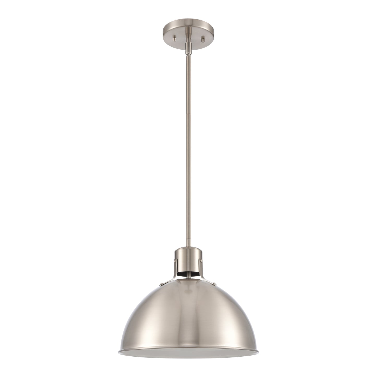 ELK SHOWROOM EC89735/1 Zayne 12'' Wide 1-Light Pendant - Brushed Nickel