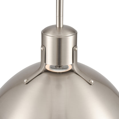 ELK SHOWROOM EC89735/1 Zayne 12'' Wide 1-Light Pendant - Brushed Nickel