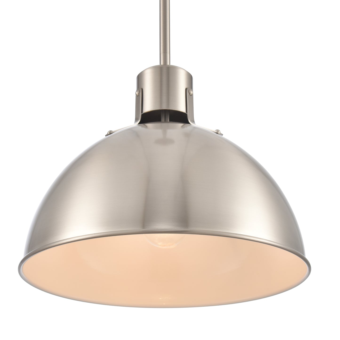 ELK SHOWROOM EC89735/1 Zayne 12'' Wide 1-Light Pendant - Brushed Nickel