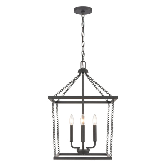 ELK SHOWROOM EC89804/4 Emmett 17'' Wide 4-Light Pendant - Matte Black