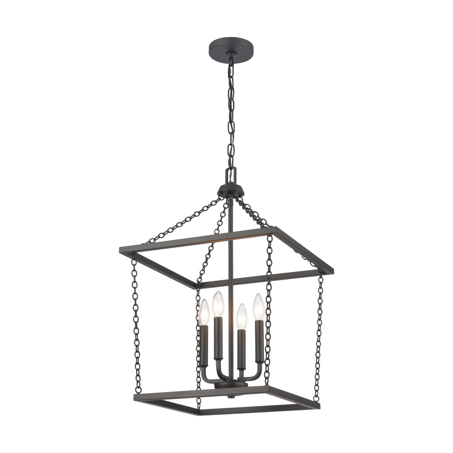 ELK SHOWROOM EC89804/4 Emmett 17'' Wide 4-Light Pendant - Matte Black