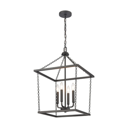 ELK SHOWROOM EC89804/4 Emmett 17'' Wide 4-Light Pendant - Matte Black