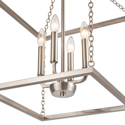 ELK SHOWROOM EC89814/4 Emmett 17'' Wide 4-Light Pendant - Brushed Nickel