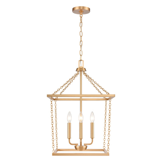 ELK SHOWROOM EC89824/4 Emmett 17'' Wide 4-Light Pendant - Brushed Gold