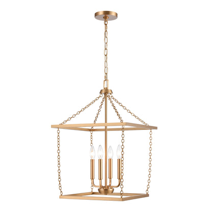 ELK SHOWROOM EC89824/4 Emmett 17'' Wide 4-Light Pendant - Brushed Gold