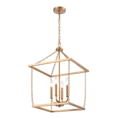 ELK SHOWROOM EC89824/4 Emmett 17'' Wide 4-Light Pendant - Brushed Gold