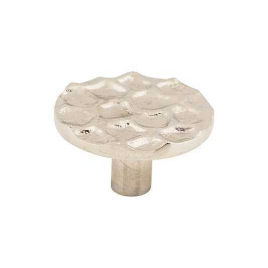 TOP KNOBS TK297PN Cobblestone 1 15/16" Diameter Round Knob - Polished Nickel