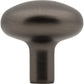 JEFFREY ALEXANDER 329BNBDL Loxley 1-1/4" Diameter Mushroom Knob - Brushed Pewter