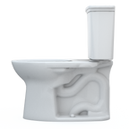 TOTO CST786CEG#01 Drake Transitional Two-Piece Elongated 1.28 Gpf Tornado Flush Toilet With Cefiontect - Cotton White