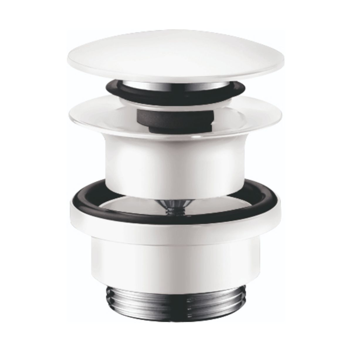 HANSGROHE 50100701  Push-Open Sink Drain - Matte White