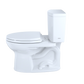 TOTO CST454CUFG#01 Drake II 1G Two-Piece Elongated 1.0 GPF Universal Height Toilet with CEFIONTECT , Cotton White