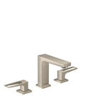 HANSGROHE 74527821 Metropol Widespread Faucet 110 with Loop Handles and Pop-Up Drain, 0.5 GPM - Brushed Nickel