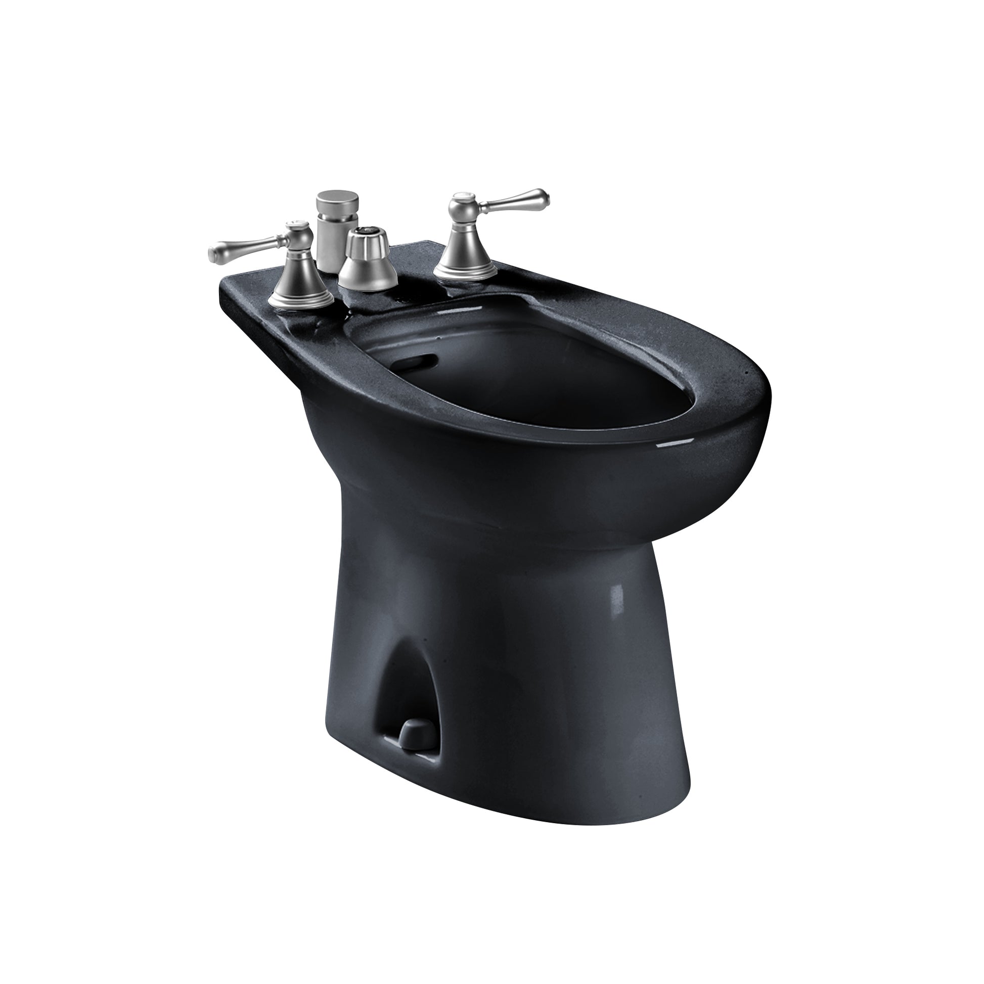 TOTO BT500B#51 Piedmont Deck Mount Vertical Spray Flushing Rim Bidet - Ebony
