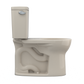 TOTO CST775CEFG#03 Drake Two-Piece Round 1.28 GPF Universal Height TORNADO FLUSH Toilet with CEFIONTECT , Bone