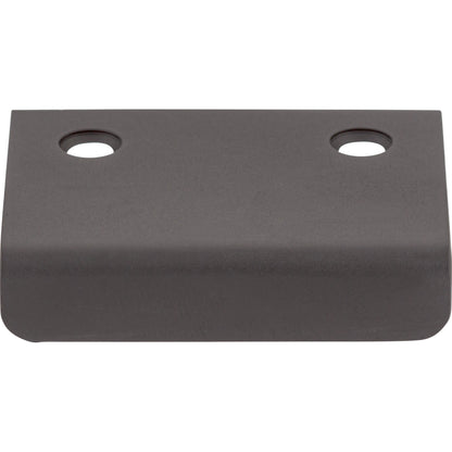 TOP KNOBS TK102BLK Tab 1 1/4" Center to Center Finger Pull - Flat Black