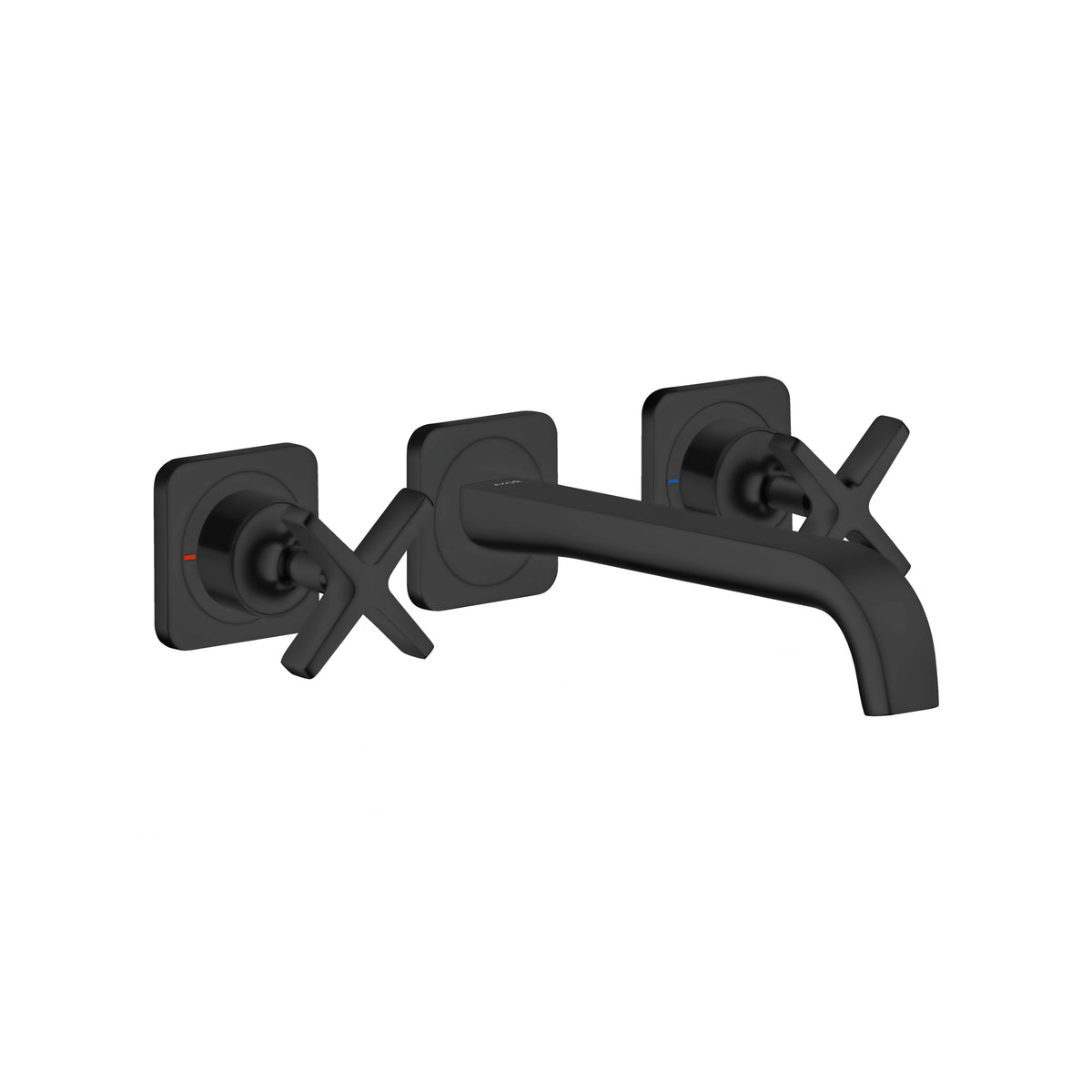 AXOR 36107671 Citterio E Wall-Mounted Widespread Faucet Trim, 1.2 GPM - Matte Black