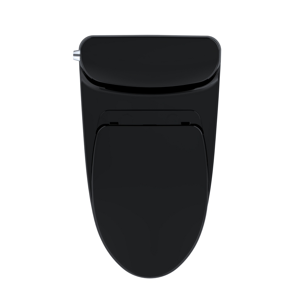 TOTO MS642124CEF#51 Nexus One-Piece Elongated 1.28 Gpf Universal Height Toilet With Ss124 Softclose Seat - Ebony