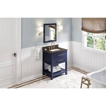 JEFFREY ALEXANDER VN2WAV-30-BL-NT 30" Hale Blue Wavecrest Vanity - Hale Blue