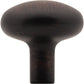 JEFFREY ALEXANDER 329DBAC Loxley 1-1/4" Diameter Mushroom Knob - Brushed Oil Rubbed Bronze